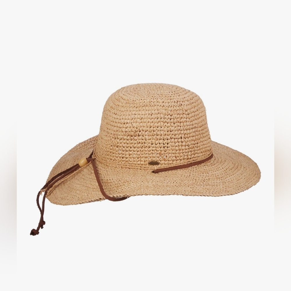 Scala Big Brim Natural Rafia Hat - Picture 10 of 11